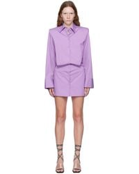 The Attico - Purple Margot Minidress - Lyst