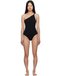 Totême - Toteme Black Twist One-piece Swimsuit - Lyst