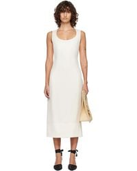 Jacquemus - Off- 'The Tablier' Midi Dress - Lyst