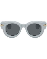Loewe - Blue Inflated Round Sunglasses - Lyst