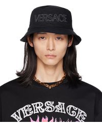 Versace - ロゴ刺繍 バケットハット - Lyst