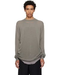 Rick Owens - Taupe Tower Oversized Level Sweater - Lyst