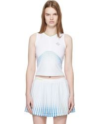 CASABLANCA - Tennis Printed Racer Top - Lyst