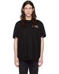 Alexander McQueen - Black Embroidered T-shirt - Lyst