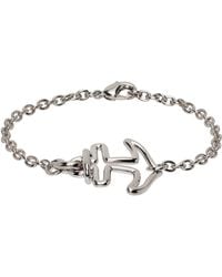 A.P.C. - . Silver Ancre Bracelet - Lyst