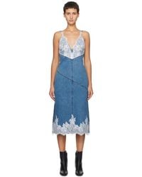 3.1 Phillip Lim - Blue Stonewashed Denim Midi Dress - Lyst