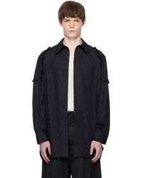 Simone Rocha - Ruffle Shoulder Patch Tunic Shirt - Lyst