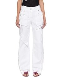 Blumarine - Ssense Exclusive Denim Cargo Pants - Lyst