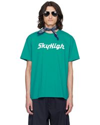 Sky High Farm - T-shirt bleu à logo modifié imprimé - Lyst