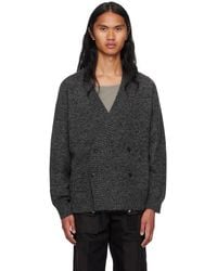 Meanswhile - Cardigan gris à double boutonnage - Lyst