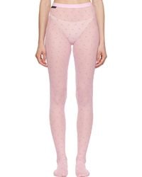 Marine Serre - Plumetis Mesh Tights - Lyst