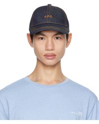 A.P.C. - ネイビー Thais キャップ - Lyst