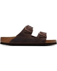 Birkenstock - Regular Arizona Oiled Leather Sandals - Lyst