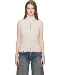 MM6 by Maison Margiela - Amended Optical Ribs Vest - Lyst