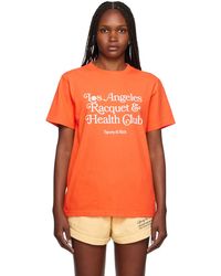 Sporty & Rich - Orange ' Los Angeles Racquet Club' T-shirt - Lyst