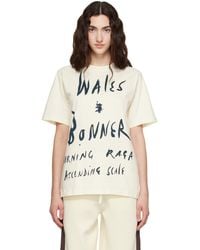Wales Bonner - Off- Cotton Jersey Raga T-Shirt - Lyst