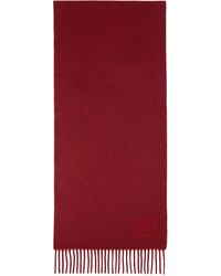 Max Mara - Burgundy Cashmere Stole Embroidery Scarf - Lyst