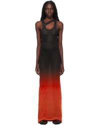 OTTOLINGER - Black & Red Gradient Maxi Dress - Lyst
