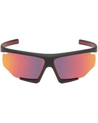 Prada - Black Linea Rossa Impavid Sunglasses - Lyst