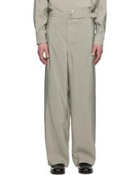 Lemaire - Seamless Belted Trousers - Lyst