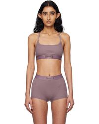 Versace - 90S Vintage Logo Ribbed Bra - Lyst