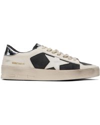 Golden Goose - Off-white & Black Stardan Sneakers - Lyst