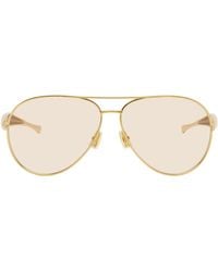 Bottega Veneta - Sardine Aviator Sunglasses - Lyst