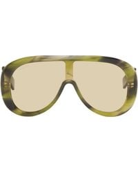 Gucci - Rectangular Frame Sunglasses - Lyst