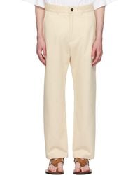 Studio Nicholson - Off- Bill Trousers - Lyst