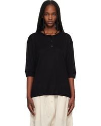 Studio Nicholson - Lorem Jersey Henley - Lyst