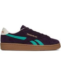 Reebok - Burgundy & Club C Grounds Uk Sneakers - Lyst