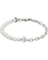 Emanuele Bicocchi - Ssense Exclusive Pearl Bracelet - Lyst