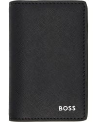 BOSS - Saffiano Card Holder - Lyst