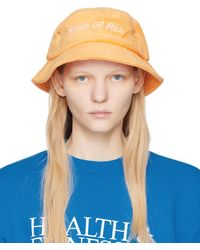 Sporty & Rich - Orange Embroidered Bucket Hat - Lyst