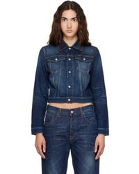 Acne Studios - Fitted Denim Jacket - Lyst