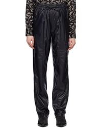 Isabel Marant - Faux-Leather Straight Trousers - Lyst