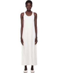 TOTEME - Off- Scoop-Neck Sablé Midi Dress - Lyst