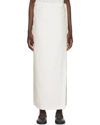 The Row - Ssense Exclusive Off- Olina Maxi Skirt - Lyst