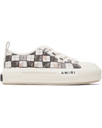 Amiri - Checkered Court Low Sneakers - Lyst