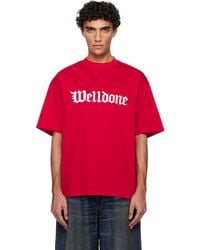 we11done - Gothic Logo T-Shirt - Lyst