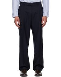 BOSS - Tapered-Fit Melange Virgin Wool Trousers - Lyst