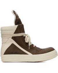 Rick Owens - Off- Porterville Geobasket Sneakers - Lyst