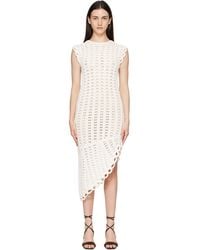 Loulou de Saison - Malena Ruffled Crochet Midi Dress - Lyst