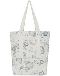 Erdem - White Printed Tote Bag - Lyst