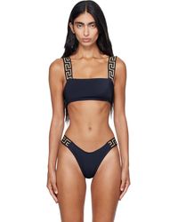 Versace - Nylon-Blend Bikini Top - Lyst