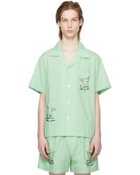 Bode - Chemise 'see you at the barn' verte - Lyst