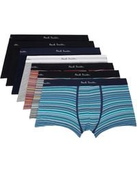 Paul Smith - Seven-Pack 'Signature Stripe' Organic Mixed Boxer Briefs - Lyst