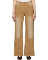 Holzweiler - Tan Juno Workwear Trousers - Lyst