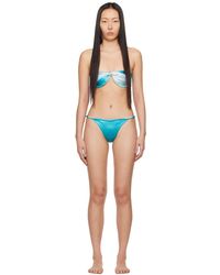 Isa Boulder - Bikini bleu à ornement torsadé exclusif à ssense - Lyst