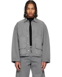 LE17SEPTEMBRE - Garment-Dyed Hunting Denim Jacket - Lyst